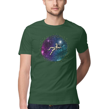 Men's Half Sleeve Round Neck T-Shirt - Astronaut Printed - arkkart