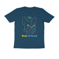 Men's Half Sleeve Round Neck T-Shirt - My Best Friend Printed - arkkart