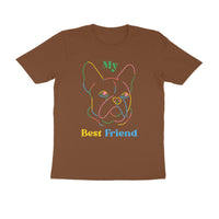 Men's Half Sleeve Round Neck T-Shirt - My Best Friend Printed - arkkart