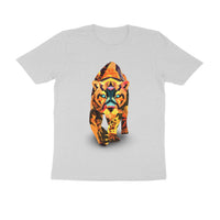 Men's Half Sleeve Round Neck T-Shirt - Panther Printed T-Shirt - arkkart