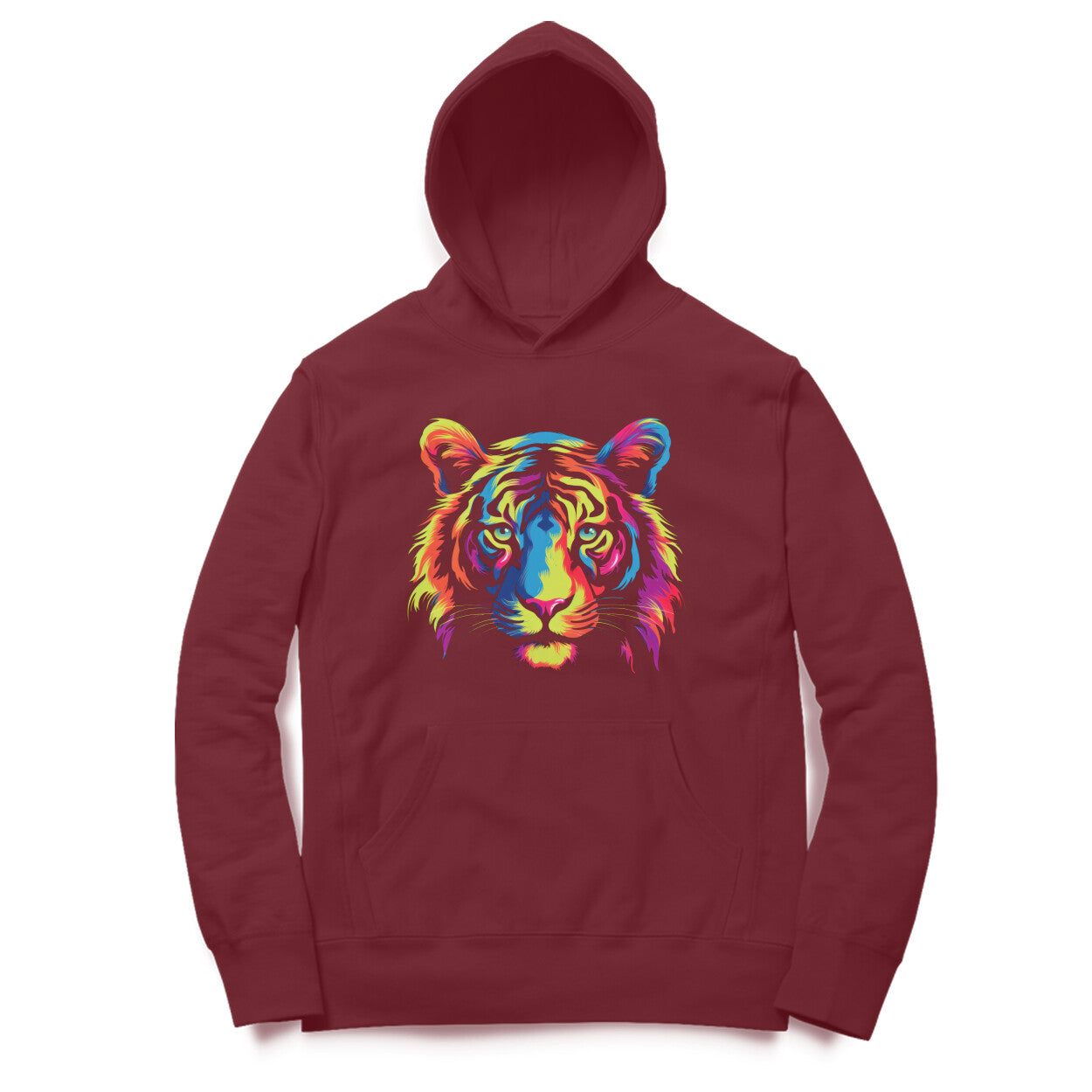 Men's Rainbow Tiger Hoodie - arkkart