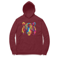 Men's Rainbow Tiger Hoodie - arkkart