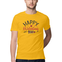 Men's Happy Valentines Day - Half Sleeve Round Neck T-Shirt - arkkart