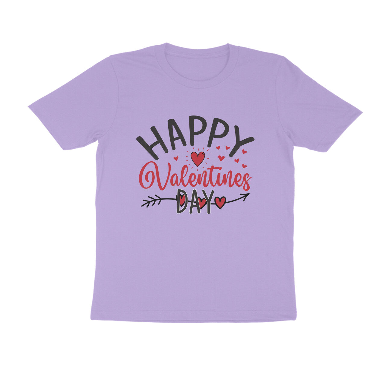 Men's Happy Valentines Day - Half Sleeve Round Neck T-Shirt
