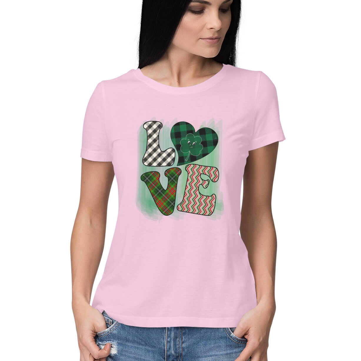 Women's Love - Half Sleeve Round Neck T-Shirt - arkkart