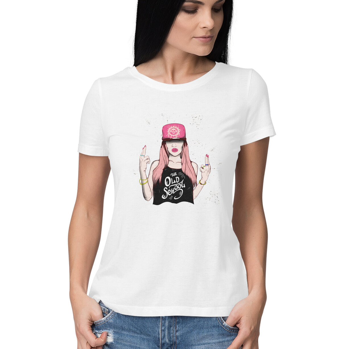 The Old School Girl T-Shirt - arkkart