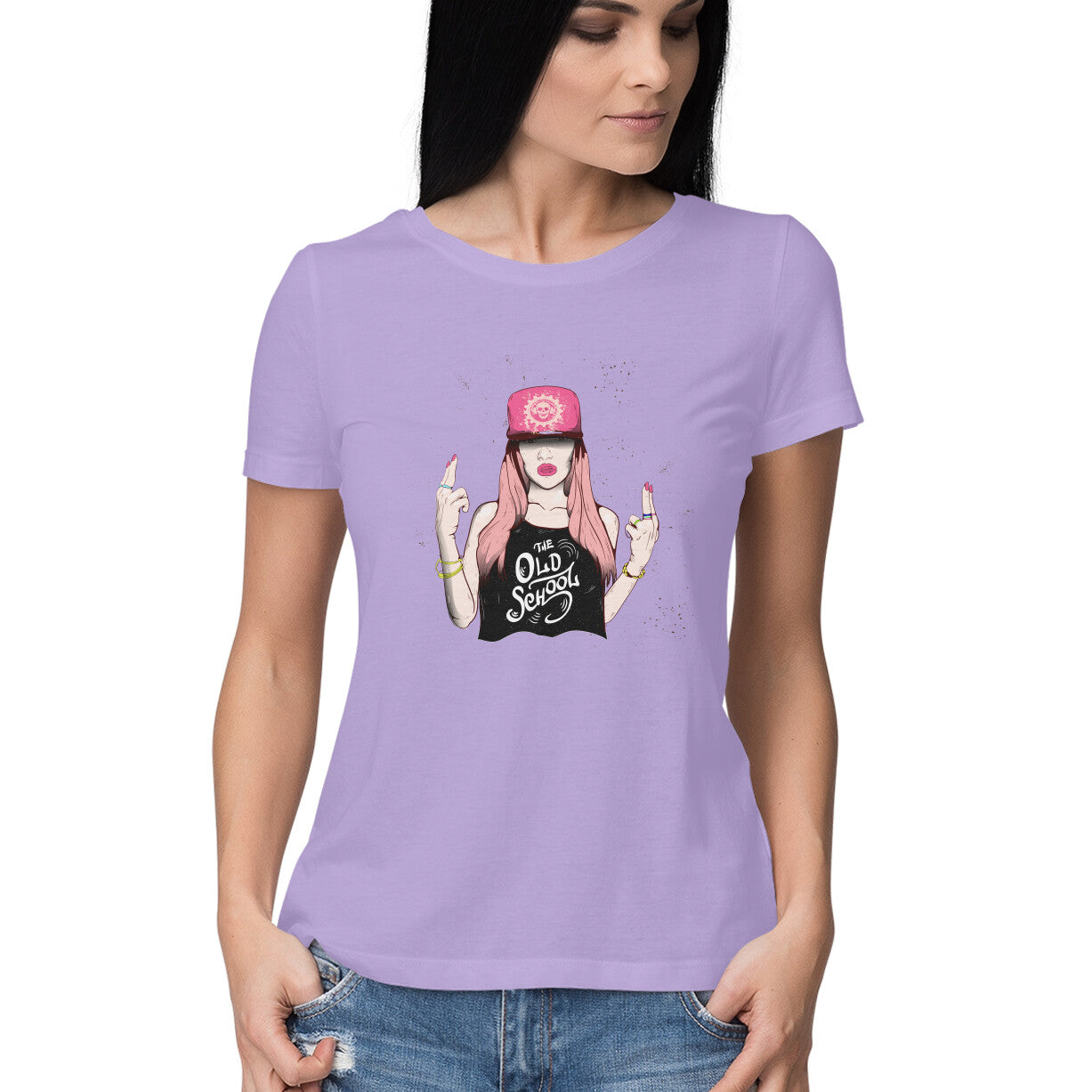 The Old School Girl T-Shirt - arkkart