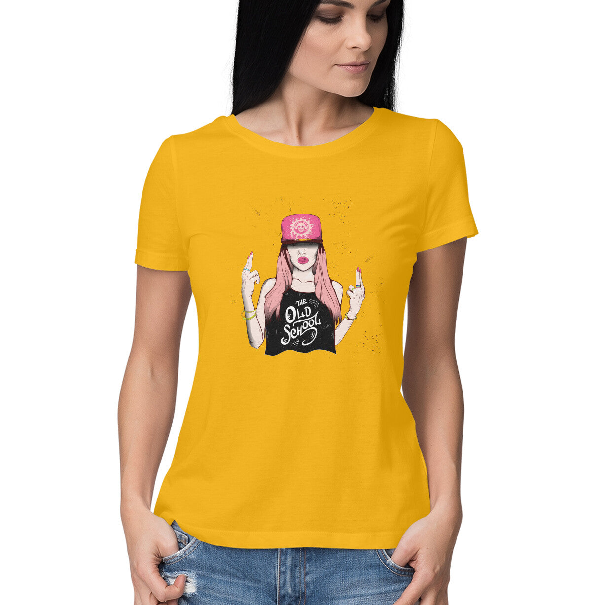 The Old School Girl T-Shirt - arkkart