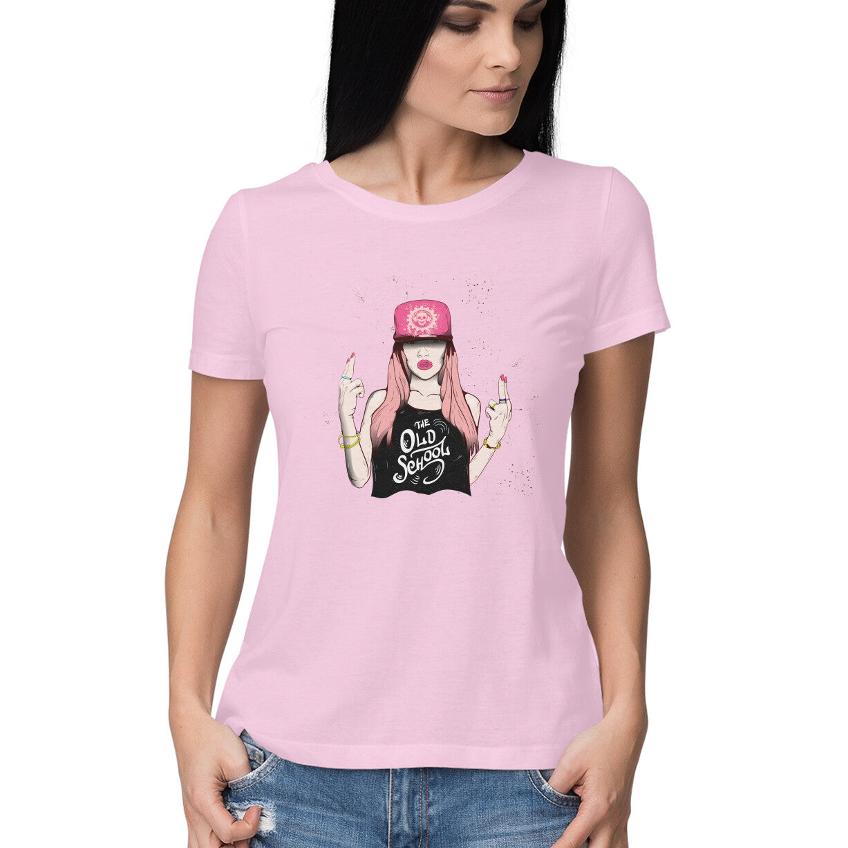 The Old School Girl T-Shirt - arkkart