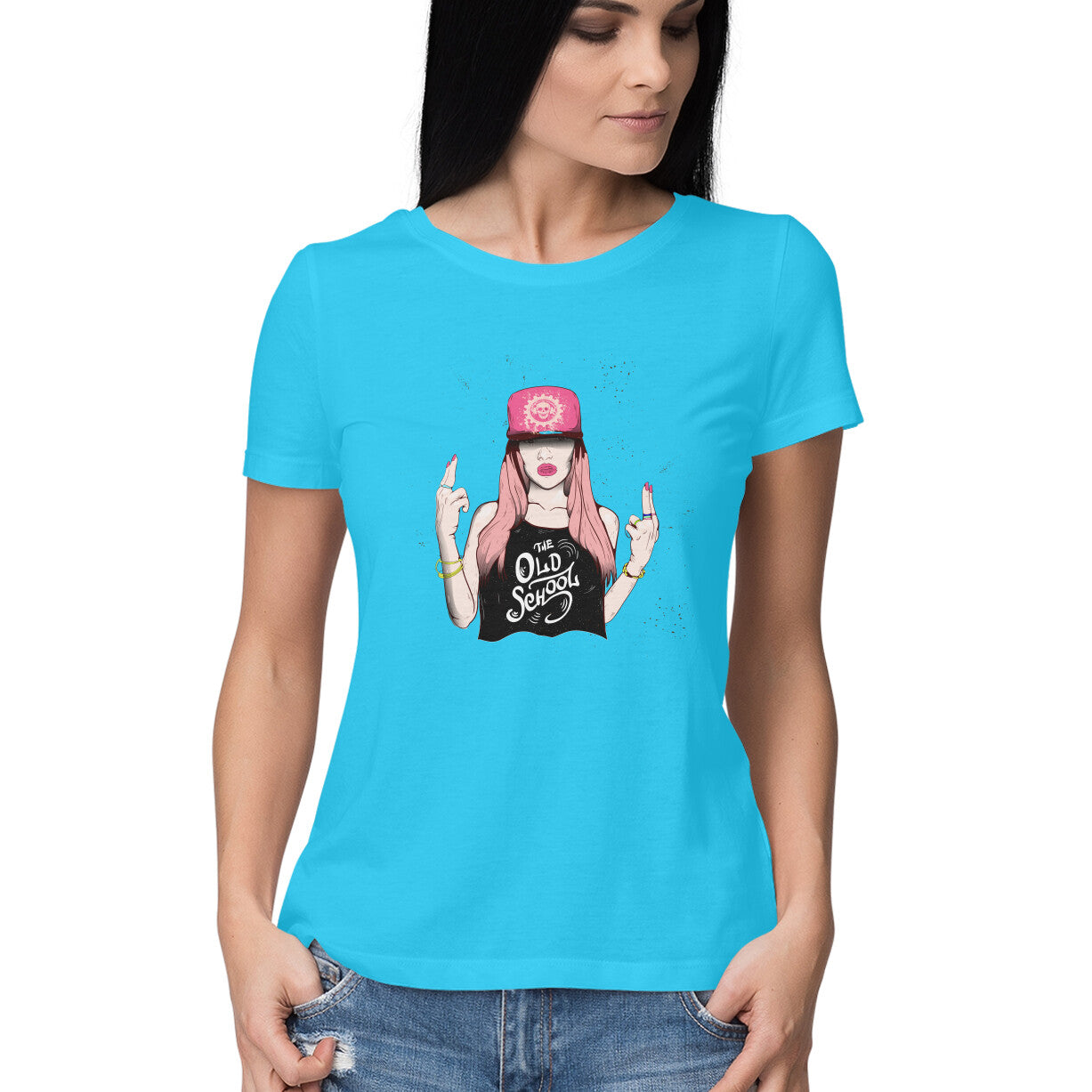 The Old School Girl T-Shirt - arkkart