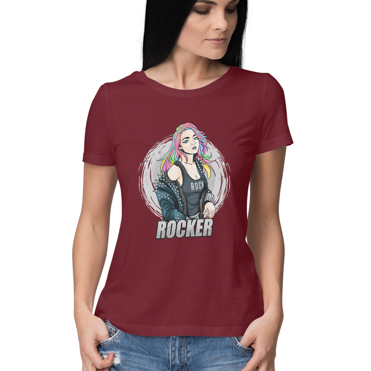 Rocker Girl T-Shirt - arkkart