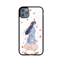 Apple iPhone Glas Handyhülle Walking Girl