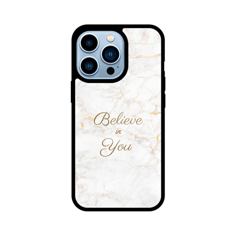 Apple iPhone Glass Phone Case - Believe in You