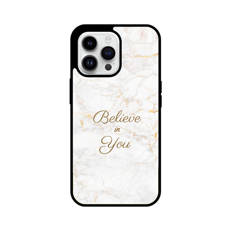 Apple iPhone Glass Phone Case - Believe in You