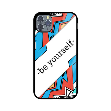 Apple iPhone Glass Phone Case	- Be Yourself