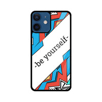 Apple iPhone Glastelefonhülle - Sei du selbst