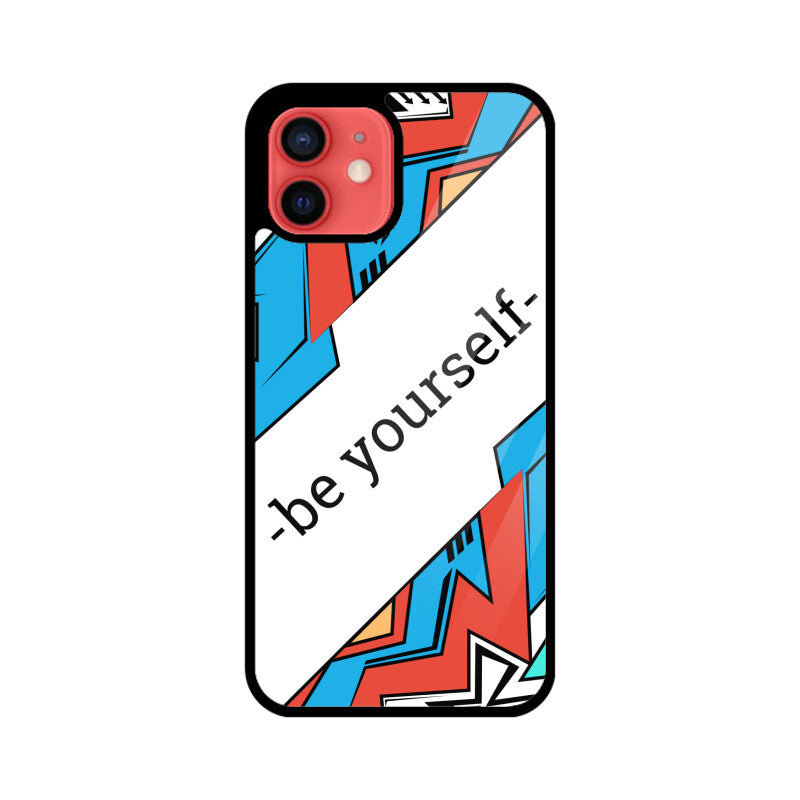 Apple iPhone Glass Phone Case	- Be Yourself