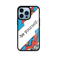 Apple iPhone Glastelefonhülle - Sei du selbst