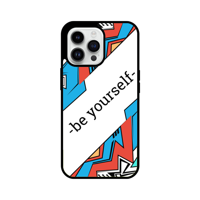 Apple iPhone Glass Phone Case	- Be Yourself