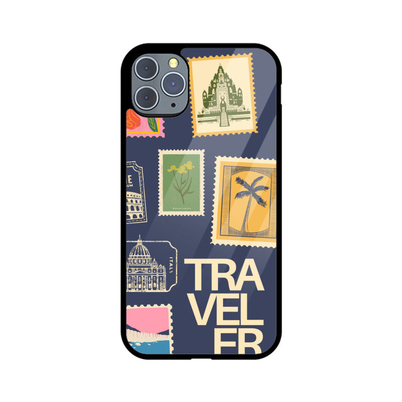 Apple iPhone Glass Phone Case - Traveller