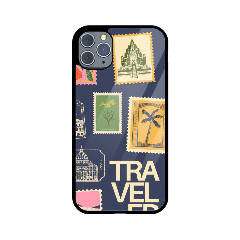 Apple iPhone Glass Phone Case - Traveller