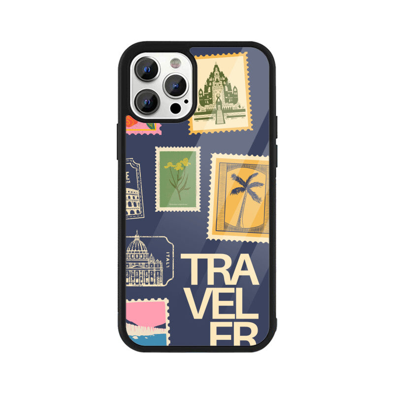 Apple iPhone Glass Phone Case - Traveller