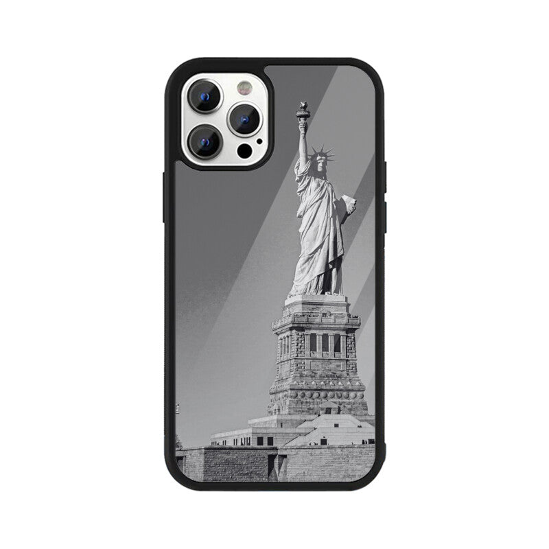 Apple iPhone Glass Phone Case - Statue Of Liberty