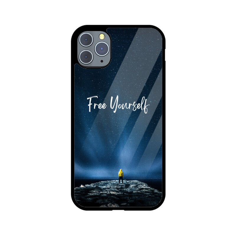 Apple iPhone Glas-Telefonhülle - Befreie dich