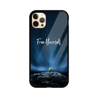 Apple iPhone Glas-Telefonhülle - Befreie dich