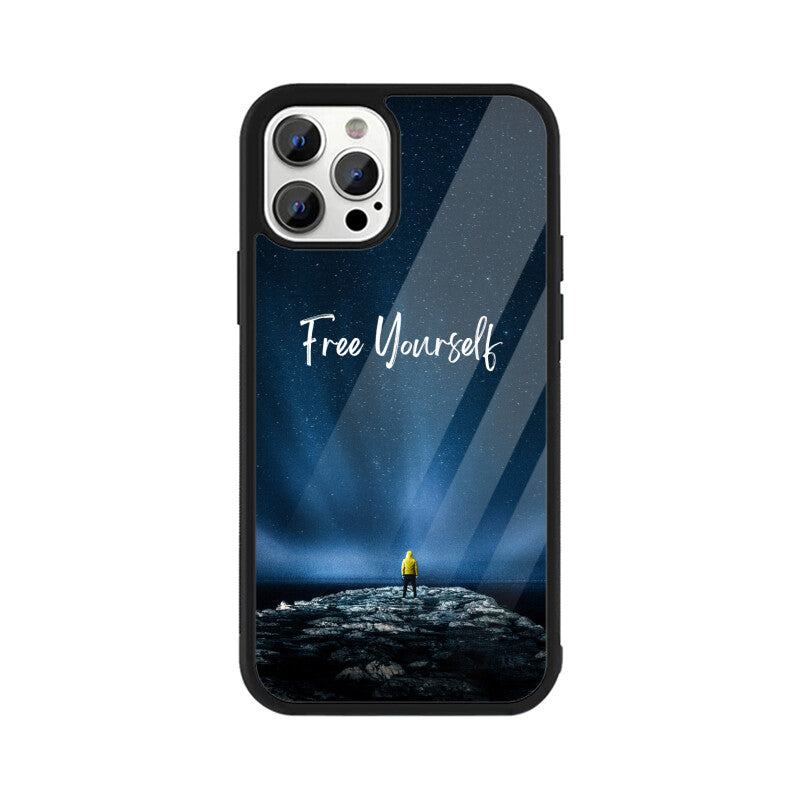 Apple iPhone Glas-Telefonhülle - Befreie dich