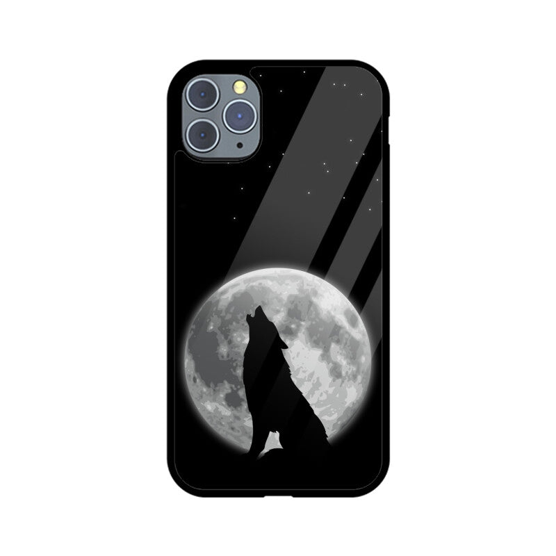 Apple iPhone Glass Phone Case - Wolf