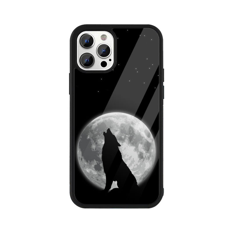 Apple iPhone Glass Phone Case - Wolf
