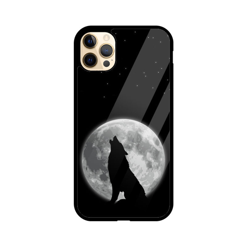 Apple iPhone Glass Phone Case - Wolf