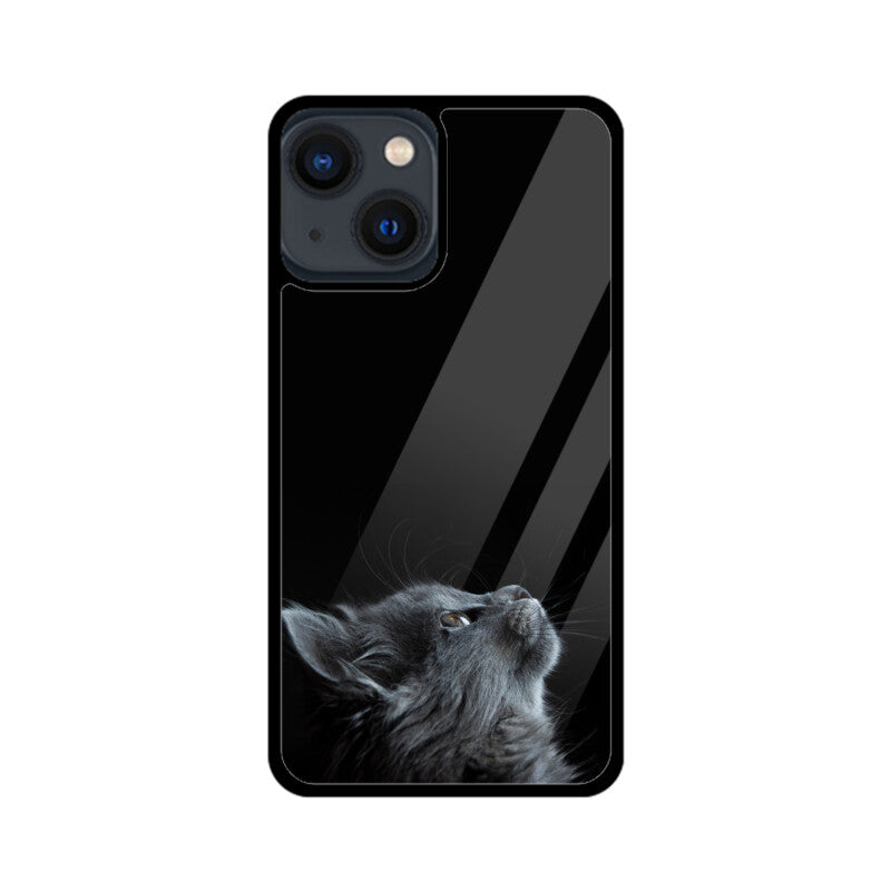 Apple iPhone Glass Phone Case - Cat