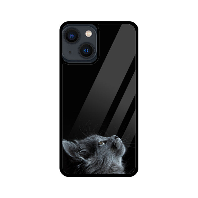 Apple iPhone Glass Phone Case - Cat