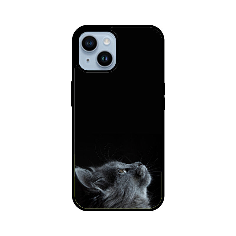 Apple iPhone Glass Phone Case - Cat