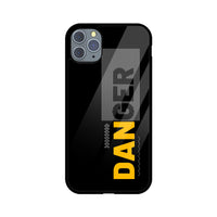 Apple iPhone Glass Phone Case - Danger