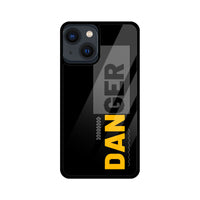 Apple iPhone Glass Phone Case - Danger