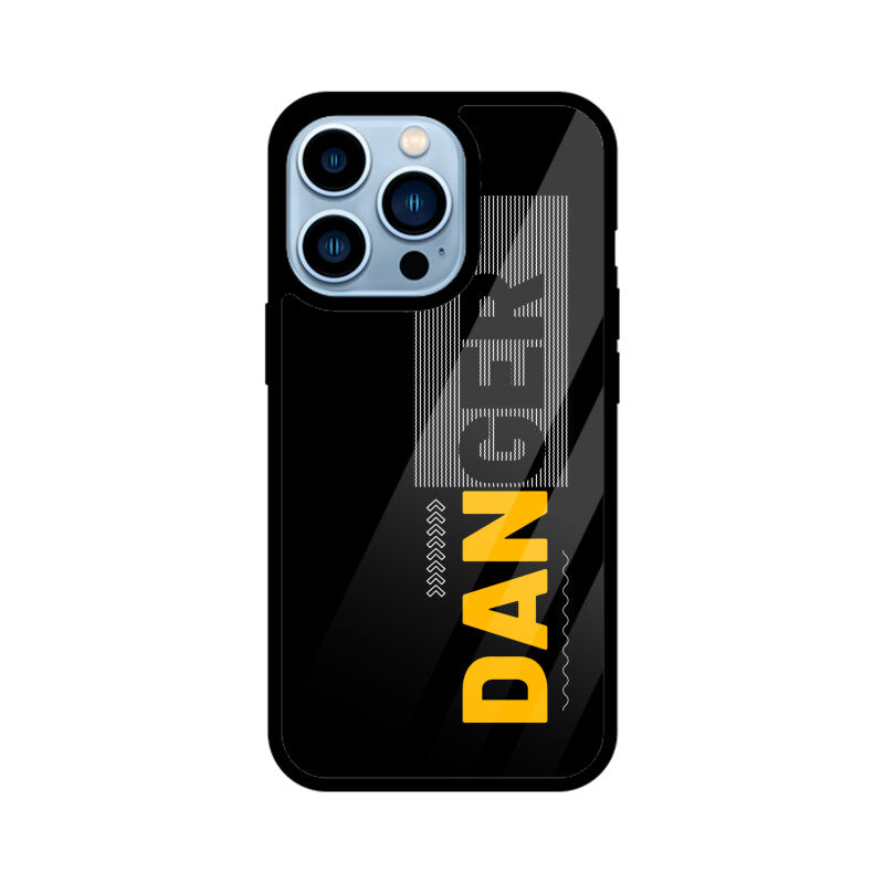 Apple iPhone Glass Phone Case - Danger