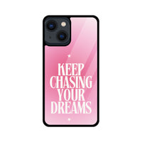 Apple iPhone Glass Phone Case - Keep Chasing Your Dreams