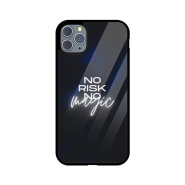 No Risk No Magic iPhone Glass Phone Case