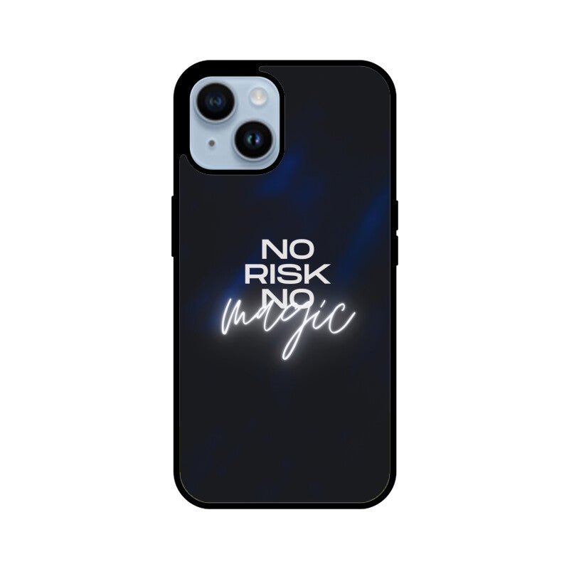 No Risk No Magic iPhone Glass Phone Case