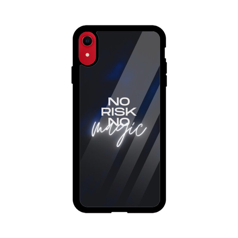 No Risk No Magic iPhone Glass Phone Case