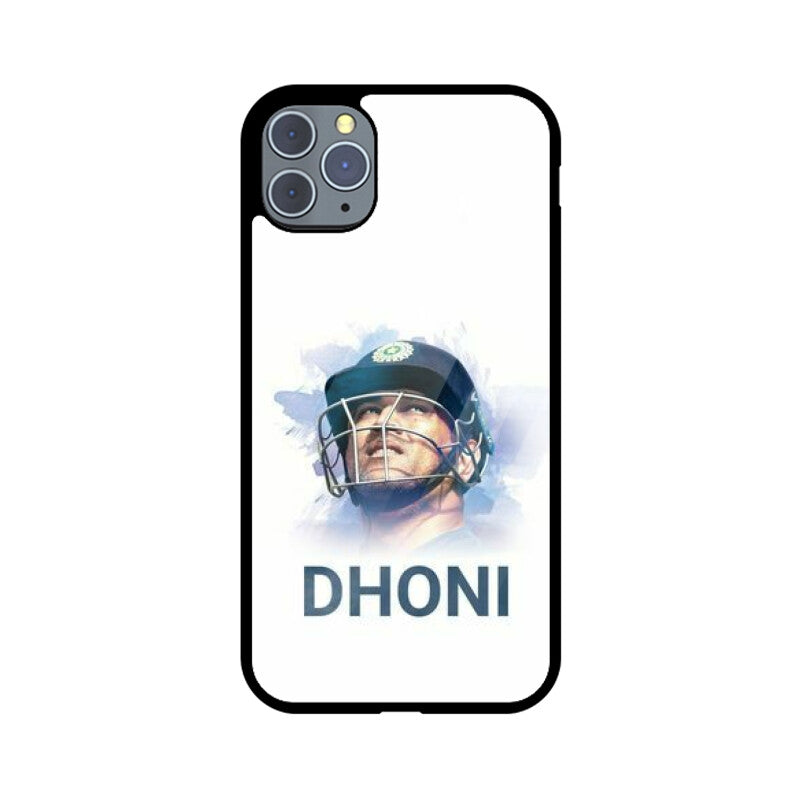 Apple iPhone Glass Phone Case - Dhoni