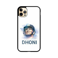 Apple iPhone Glass Phone Case - Dhoni