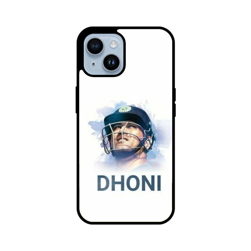 Apple iPhone Glass Phone Case - Dhoni