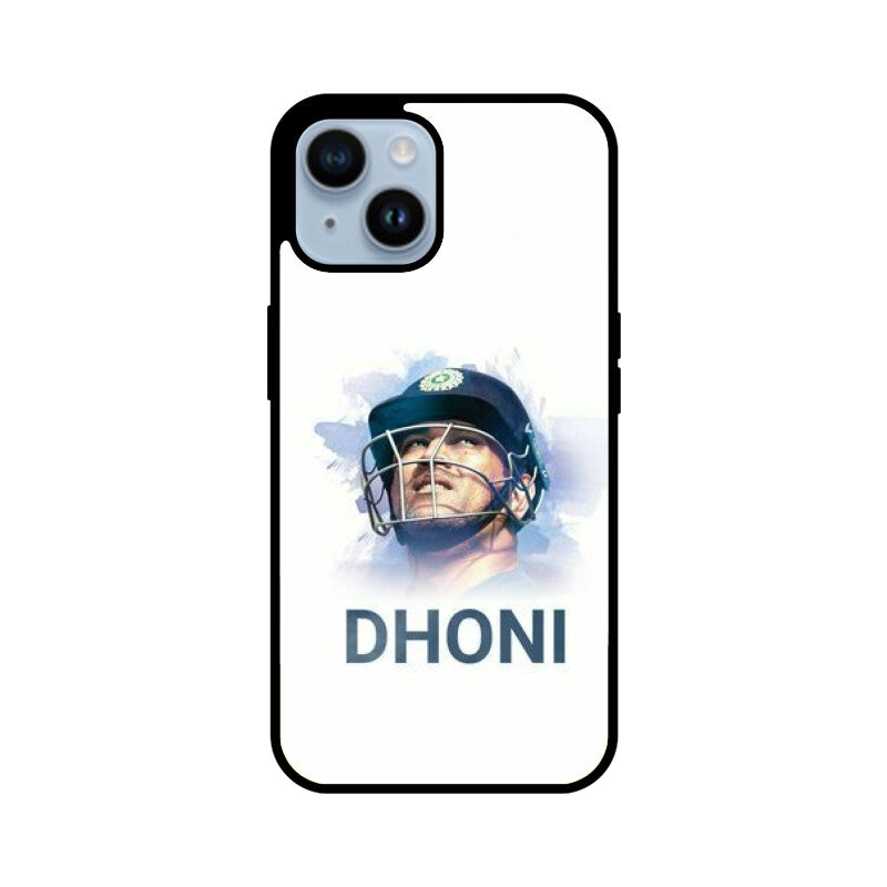 Apple iPhone Glass Phone Case - Dhoni