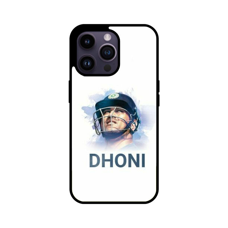 Apple iPhone Glass Phone Case - Dhoni