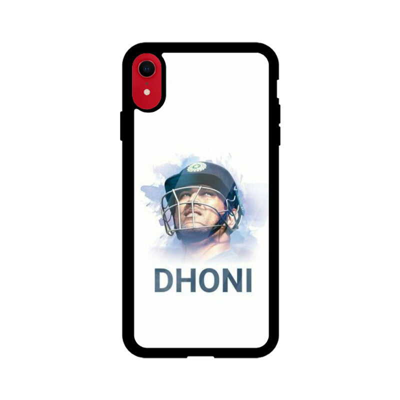 Apple iPhone Glass Phone Case - Dhoni