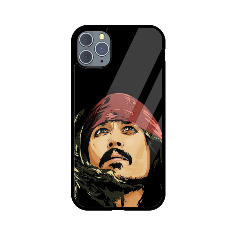 Apple iPhone Glass Phone Case - Jack Sparrow
